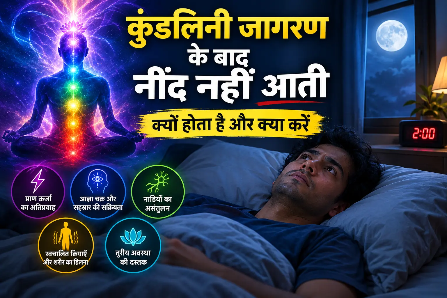 कुंडलिनी जागरण के बाद नींद नहीं आती